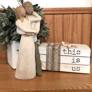 "This Is Us" Farmhouse Decorative Book Stack - Rustic Home Decor